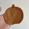 Handmade Knit Cup Mats Crochet Coffee Mugs Mats Cute Pumpkin Coasters  Fall Table Decor