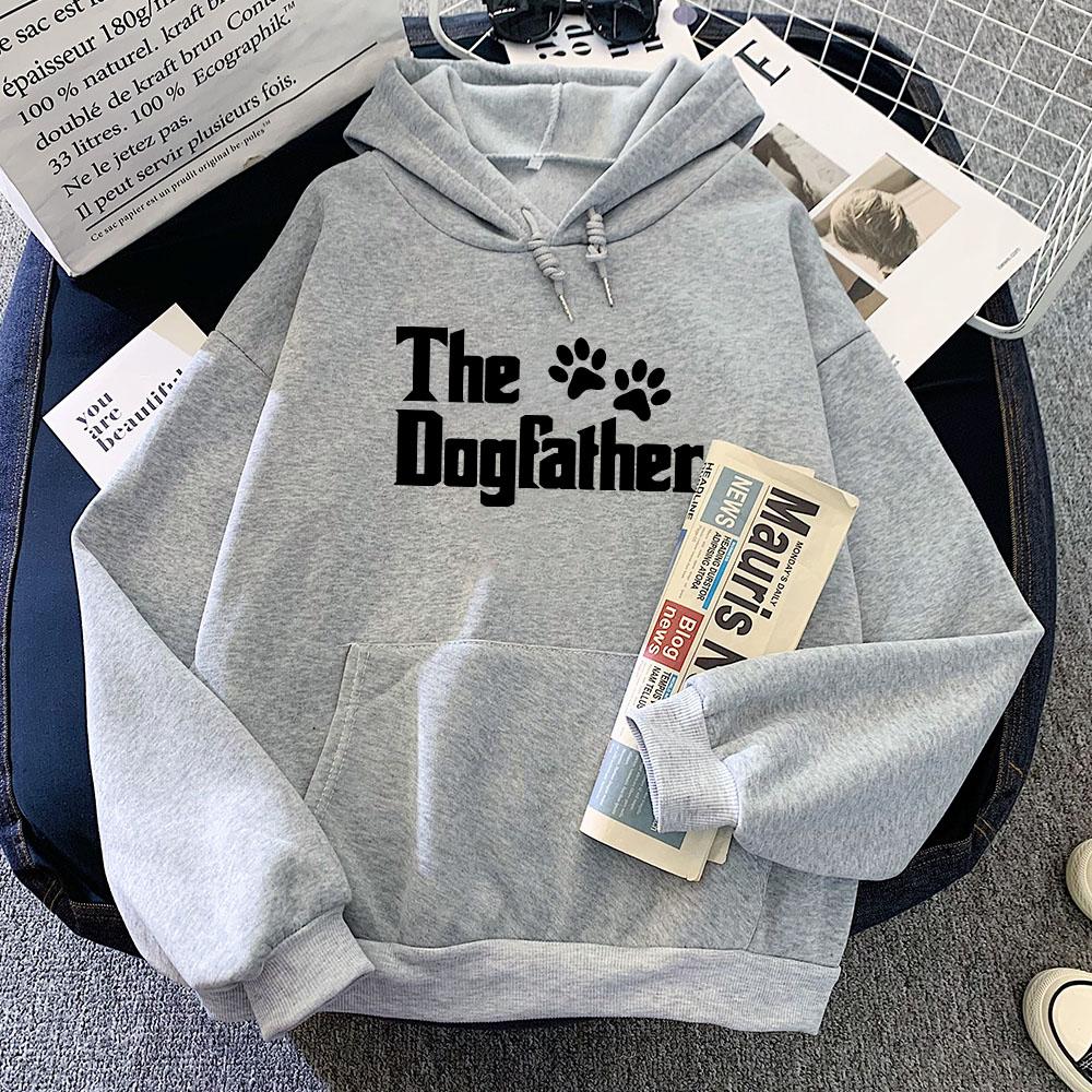 

Cartoon The Dogfather Graphic Hoodies Streetwear Winter Long Sleeve Hooded Pullovers Women/Men Clothes Fleece Pocket Sweatshirts 3XL