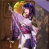 Genshin Impact Cos Costume God Of Thunder Barzhen Thunder General Shadow Warrior Cosplay Game Animation Kimono Female Shadow COS