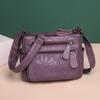 Middle-aged Women Bag Mother Large Capacity Soft Leather Fashion Middle-aged and Elderly Single Shoulder Oblique Span Bag