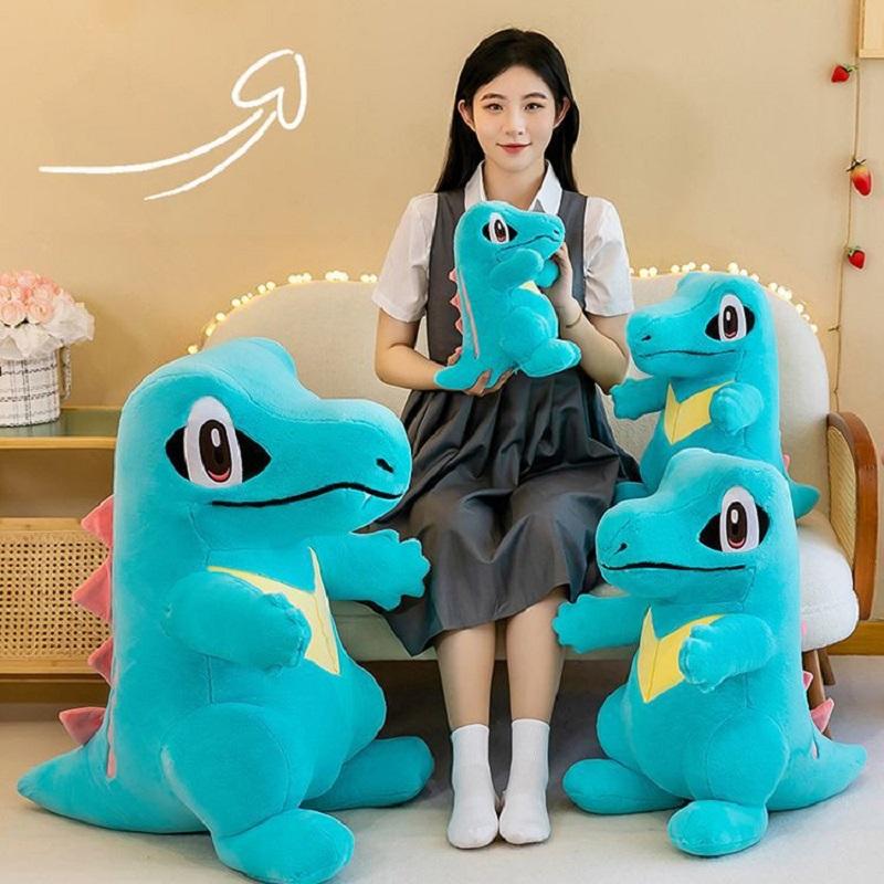 30-80cm Cute Blue Crocodile Plush Toy Doll Pillow Soft Stuffed Animal Comfort Gift For Kids Birthday