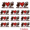 10pcs Cartoon Iron On Patches For Clothing Diy Rugby Game Day Embroidery Patch On Clothes Jackets Sew Applique Stickers Badge 
