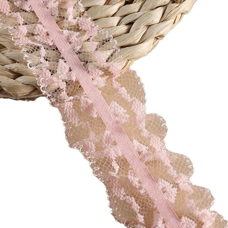 11M Lace Ribbon Ruffled Tulle Elastic DIY Decorative Material Clothing Accessories for Chic Style  Lace Fabric 1 Yards