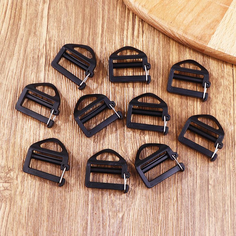10Pcs Webbing Buckles Quick Release 25Mm Backpack Strap Ladder Slider For Luggage Sack Hiking Backpack Strap