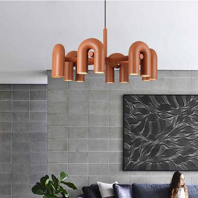Kreativní LED lustr ve tvaru U do obývacího pokoje Severský designérský byt Výstava Domácí dekorativní závěsné svítidlo Svítidlo