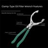 Clamp Type Oil Filter Pliers Removal Design Clamp Type Wrench Filter Wrench Tool  Car Maintenance