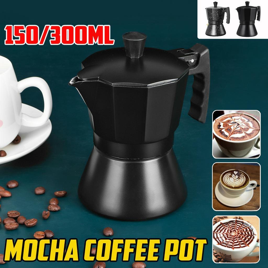 3cup/6cup Aluminum Mocha Espresso Percolator Pot Coffee Maker Coffee Maker Moka Pot Stovetop Coffee Maker