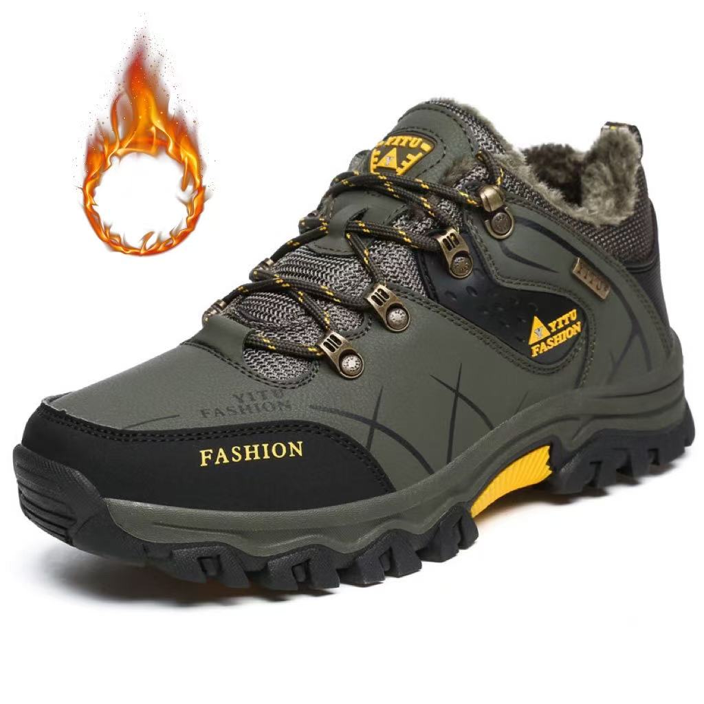 Men's Boots Non-slip Outdoor Hiking Shoes Comfortable Man Running Shoes Lace Up Platform Men Sneakers Plus Size 39-47 Zapatillas