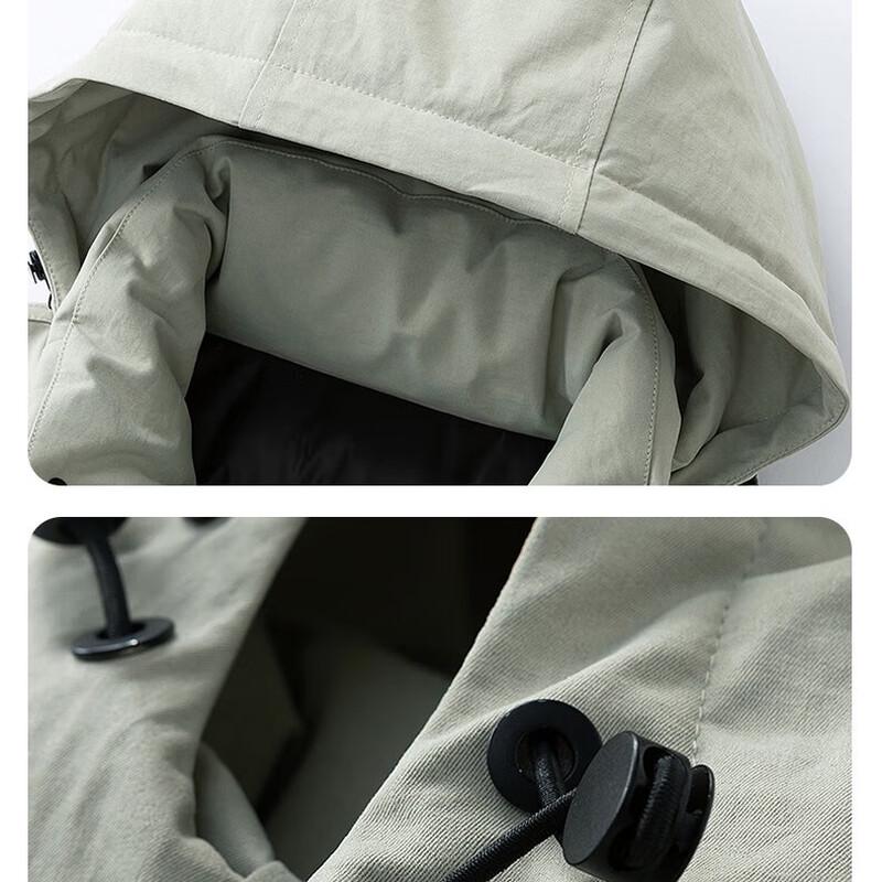 JEEP SPIRIT Men's Hooded Mid-length Winter Jacket