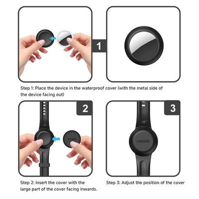 Waterproof AirTag Bracelet for Kids, Hidden Printed Wristband for Apple Air Tag, Silicone Holder Case for Band for Child Toddler