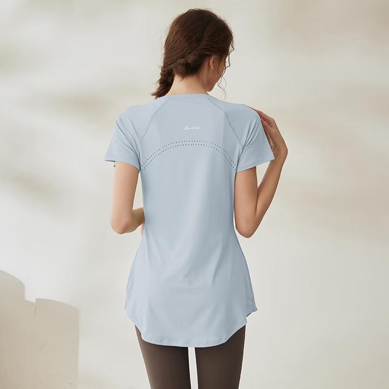 WEZHO Women s Yoga Short Sleeve T-Shirt