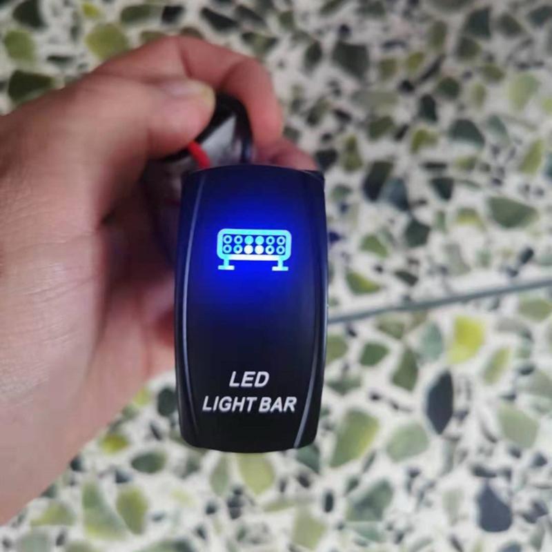 Rocker Lever Toggle Switch LED Light On Off 5Pin 12V 24V for Truck Car Boat RV