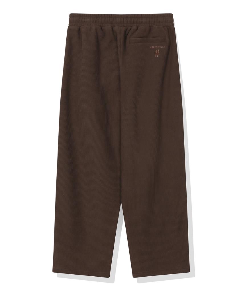 BEENTRILL Corduroy Fleece Sweatpants (Chocolate)