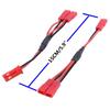 ShareGoo 4dílný rozbočovač JST konektoru, Y kabel JST samec na samici, Y paralelní adaptér JST rozbočovací svazek pro Traxxas TRX-4 110 RC motokáru šasi ESC motor