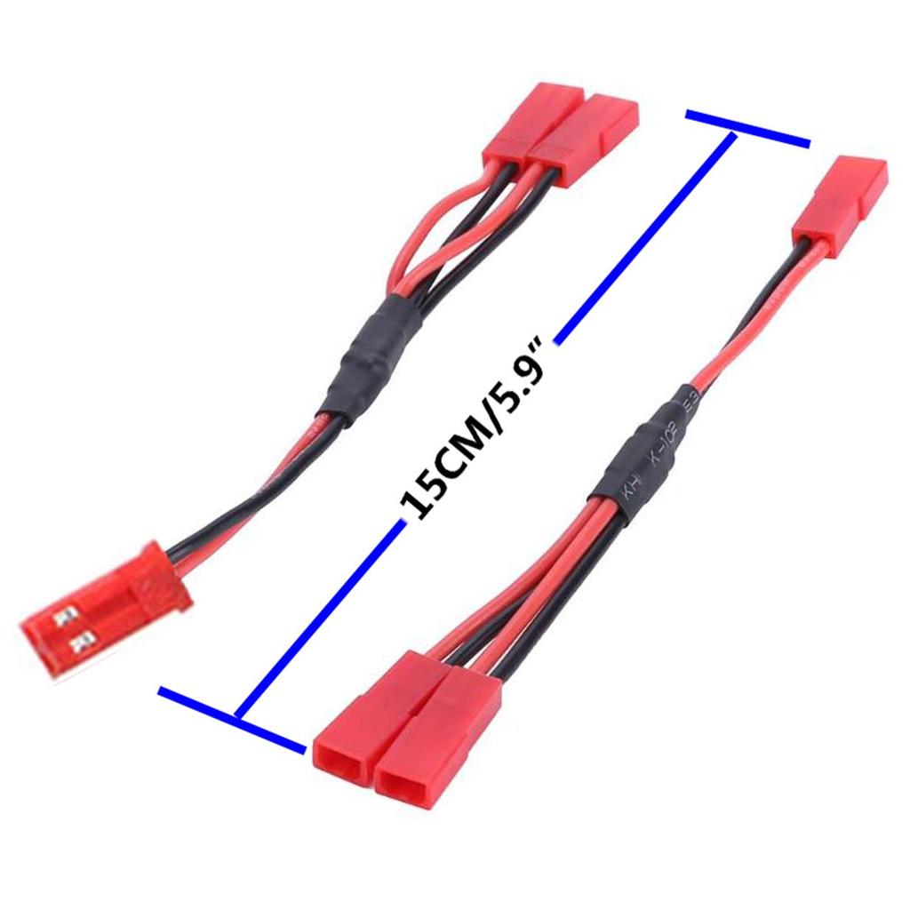 ShareGoo 4dílný rozbočovač JST konektoru, Y kabel JST samec na samici, Y paralelní adaptér JST rozbočovací svazek pro Traxxas TRX-4 110 RC motokáru šasi ESC motor