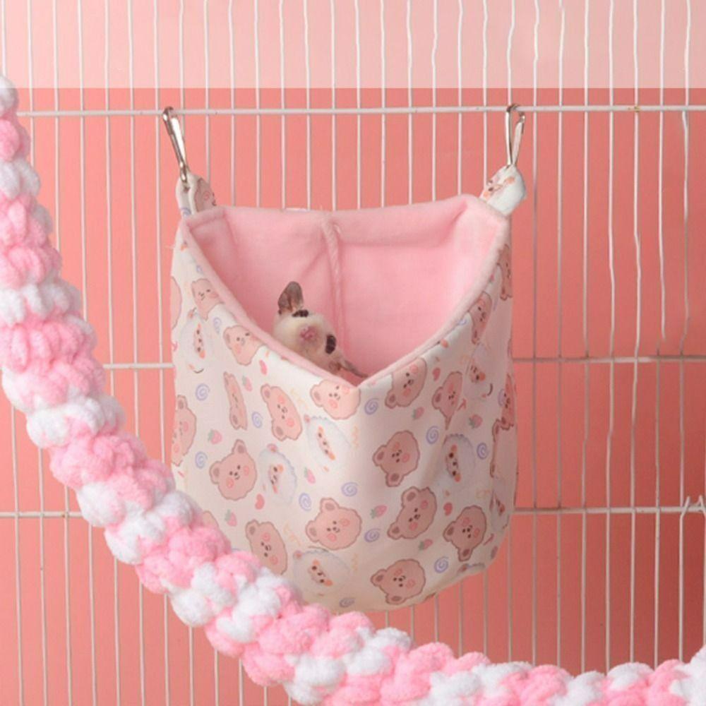 Hang Hamster Hammock Plush Small Pet Nest Creative Guinea Pig Sleeping Bag  Bunny