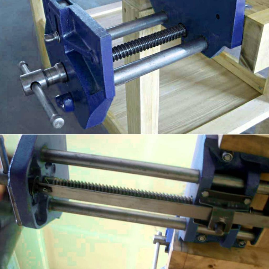 Woodworking Bench Clamp T-Handle Workbench Vise Wood Bench Vise Sturdy Workholding Tool Strong Clamping Power
