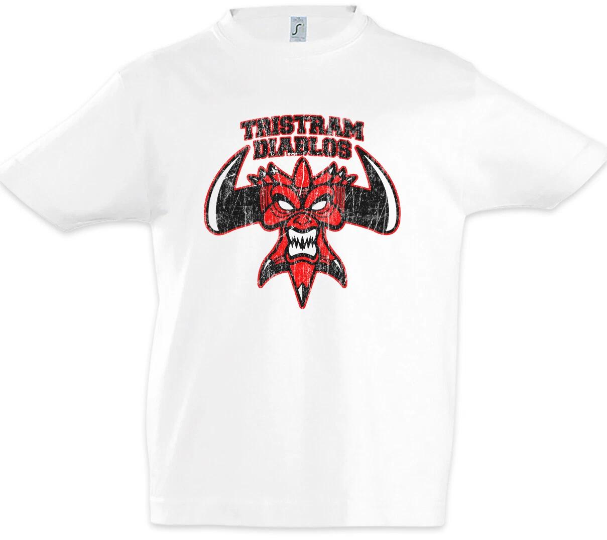 Tristram Diablos Kids Boys kids boys T-Shirt Diablo Gaming Fun Game Symbol Sign Village 100