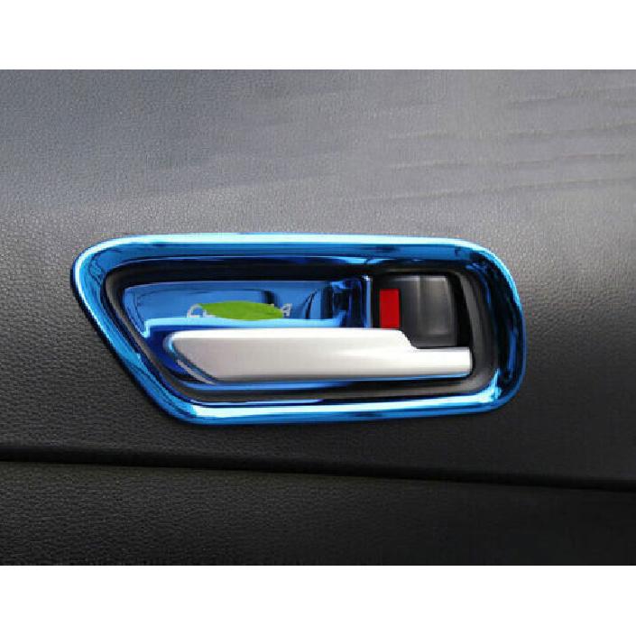 Interior Door Handle Lock Cover Trim Blue Titanium For Toyota Corolla -
