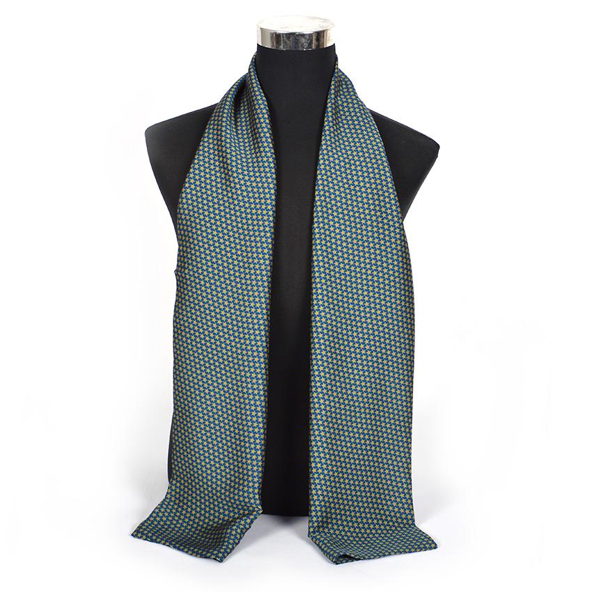 [BYSIFA] Herren Seidenschal Halstuch Herbst Winter Herren Lange Schals Mode Hahnentritt Business Schal Krawatte 170*30cm