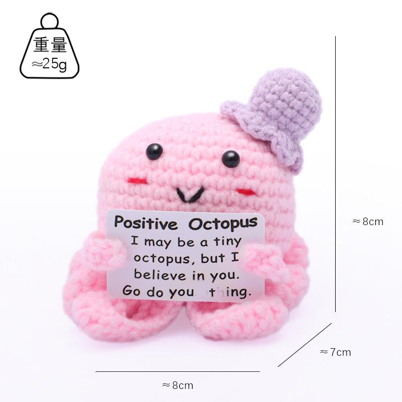 Custom Santa Claus Cute Handheld Cards Handmade Crochet Doll Decorative for Christmas Amigurumi Gifts