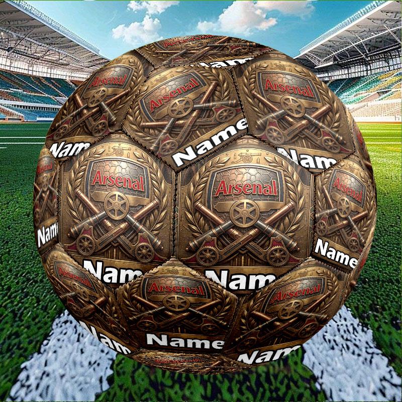 Custom Name Personalized Arsenal F.C Print Size 5 Soccer Ball Training & Match Football, for Team, Kicking, Gift for Football Enthusiasts