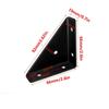 12Pcs 90 Degree Triangle Corner Brackets L-Brackets Corner Stand  for Furniture Reinforcement