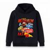 Kids Boys Girls Crewneck Hoodie Cute Racing Car Print Think Fast 95 Casual Soft Pullover Sweatshirt For Children Daily Party Wear