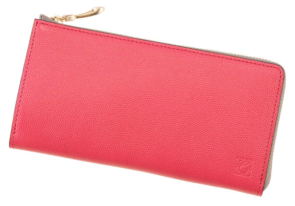 

КИПР Grano Works Длинный кошелек с круглым розовым и идеальный подарок для или любого другого L-образная молния, компактный, женский кожаный, серый, 8725, Отца