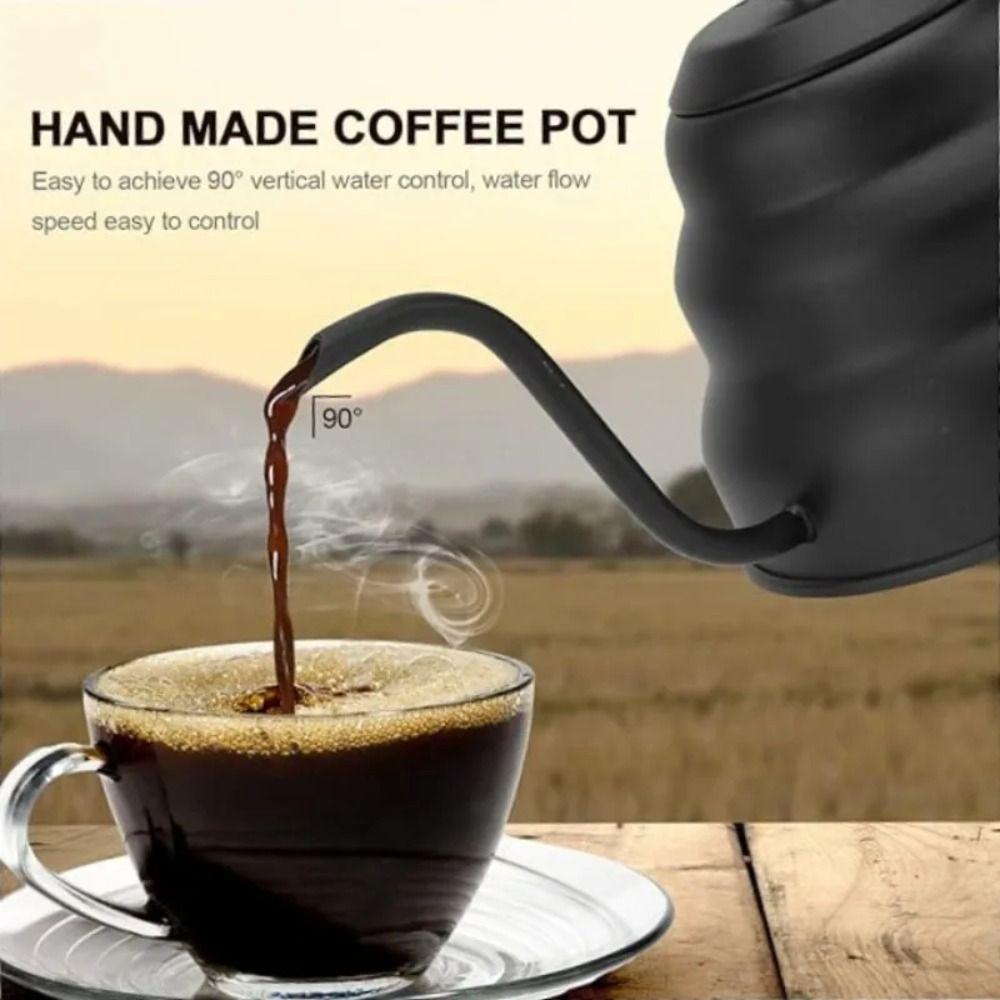 1L  Capacity Coffee Kettle Stainless Steel Gooseneck Pot NEW Drip Kettle  Coffee Brewing