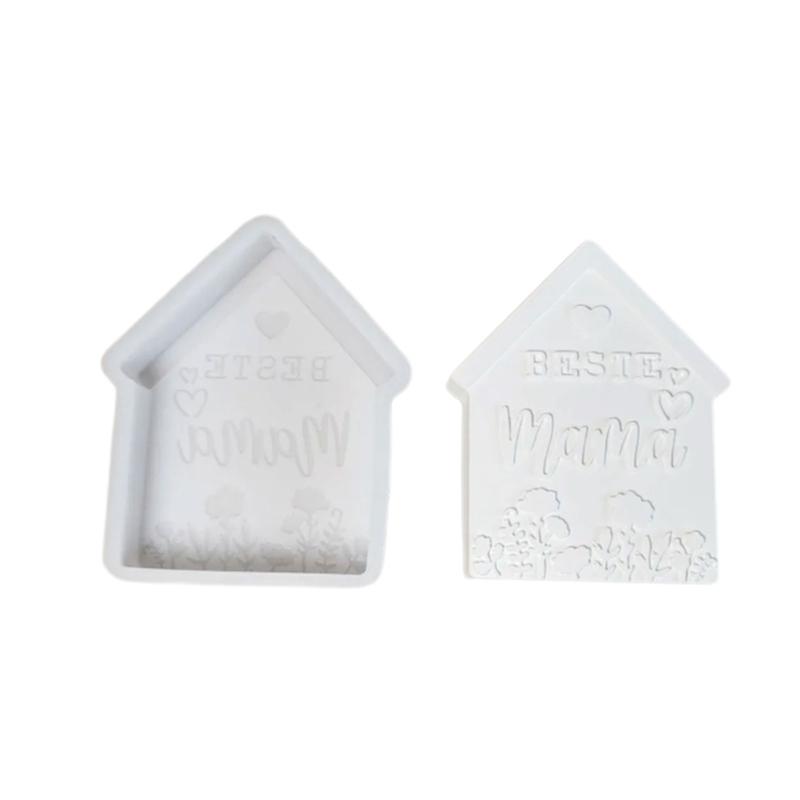 Muttertag Silikon Kerzenformen für Epoxidharz Handgemachte Kerze Silikon Seifenformen Hausform Silikon Kerzenform