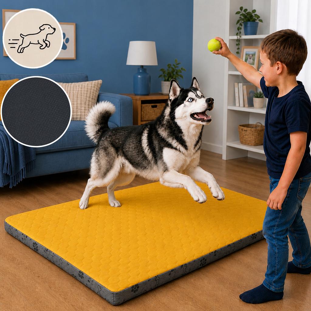 [20] Orthopedic Dog Bed, Pet Mattress 120x90cm LNIKO120R