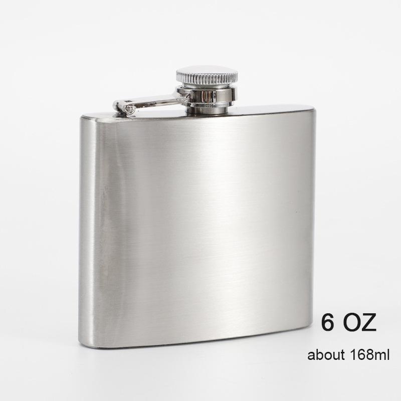 Portable Stainless Steel Hip Flask, Wine Bottle, Whisky Pot, Alcohol Container, Pocket, Leakproof Wine Bottle, Screw Cap