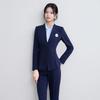 Set de costum profesional cu decolteu în V pentru femei