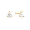 Ania Haie Teardrop Shape 925 Silver Stud Earrings E056-01G
