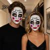 Nicht stickige Maske für langes Tragen Gruselige Halloween-Maske für Erwachsene Horror Realistisches Cosplay Party Gealtertes texturiertes Zubehör Gruselige Vollgesichts-Maskerade