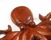Hand-Carved Wooden Octopus Wall Decor – Nautical Marine-Themed Hanging Art Statue