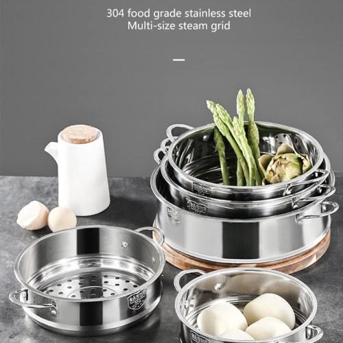 Generic 3-Pack of 26cm Rustproof Stackable Reusable Steamer Replacements