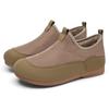 Women Quilted Fleece Lined Ankle Boots, Slip On Soft Sole Casual Lazy Mom Shoes