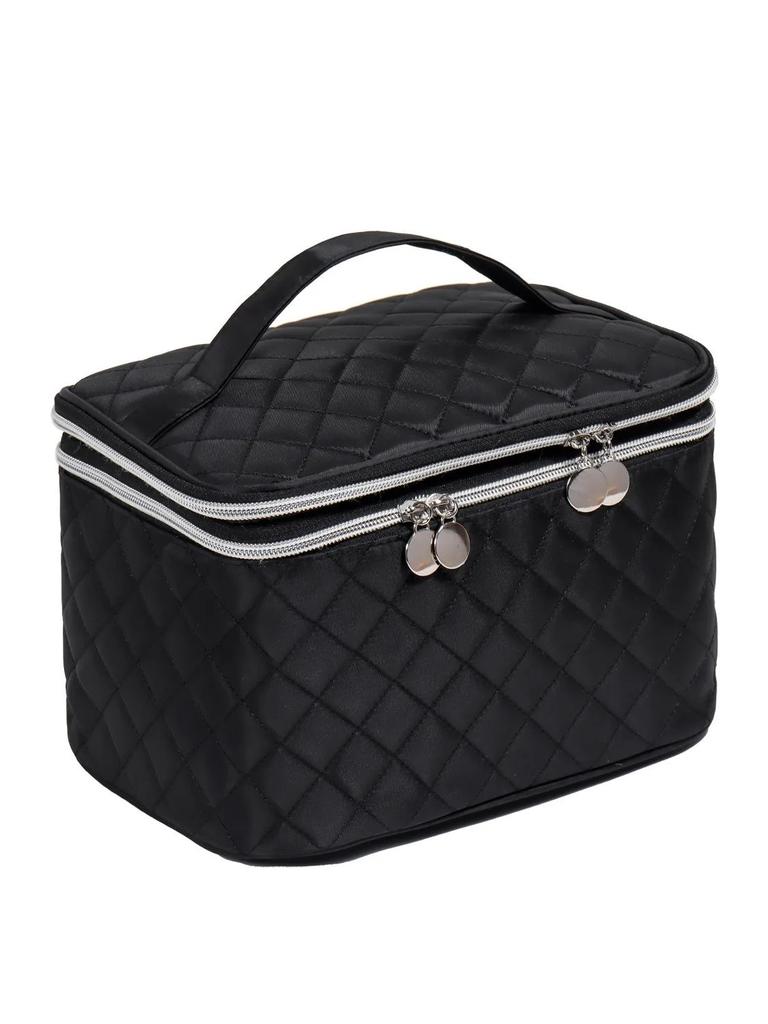 PU Waterproof Travel Makeup Bag Handheld Cosmetic Organizer Bag Premium Portable Large Capacity Washbag