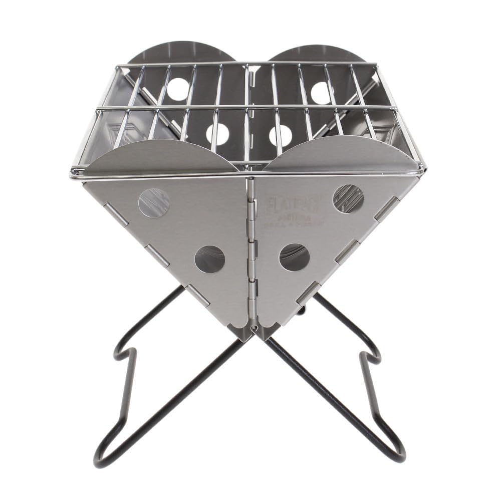 UCO Solo Bonfire Mini Flat Pack Portable Grill Fire Pit 27172 & (FF) [Used]