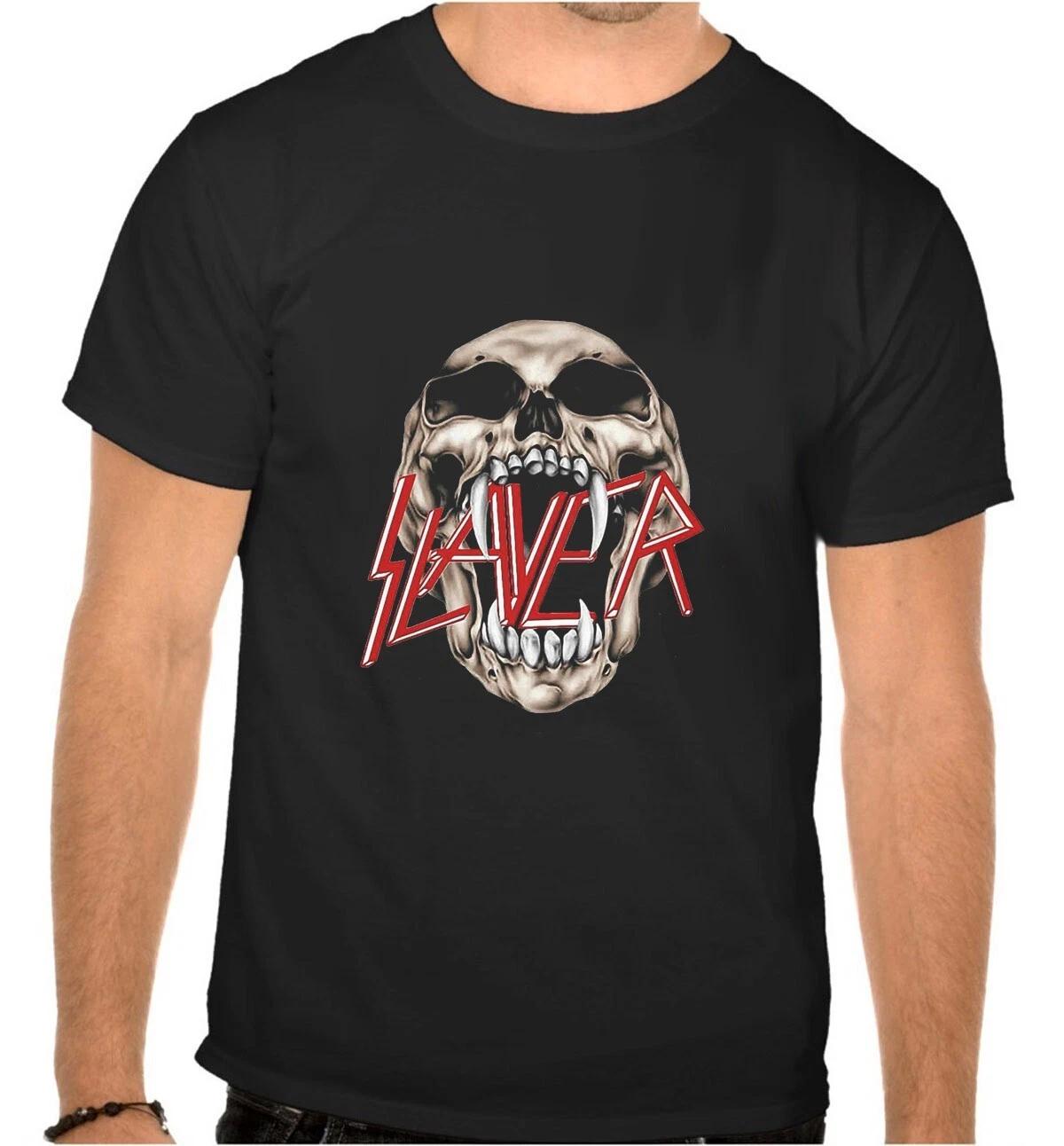 

SLAYER PUNK RULES ROCK MUSIC Black T-SHIRT -1162- XL