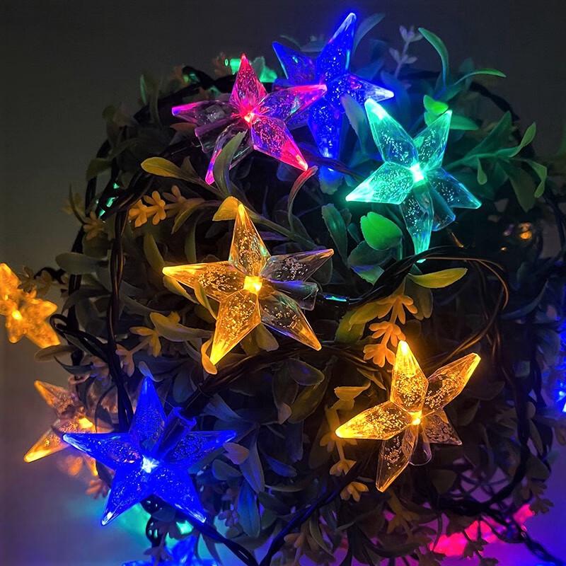 Solar LED Star Bubble String Lights
