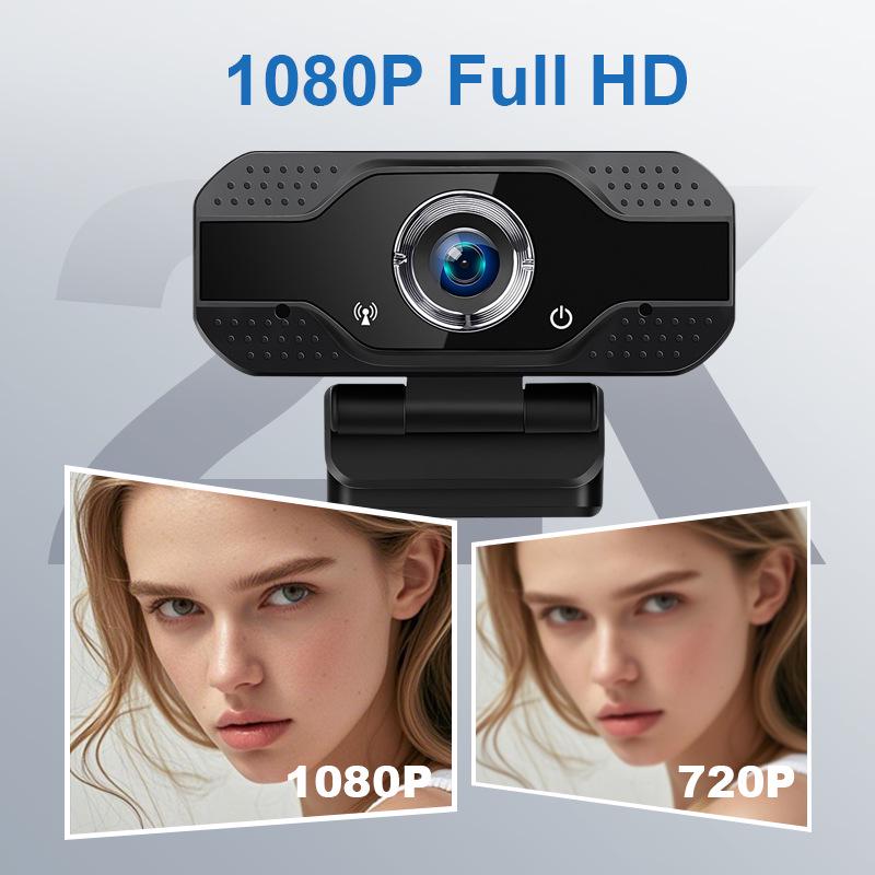 HD USB Webcam for Desktop & Laptop: No Driver Needed for Online Classes & Video Conferencing