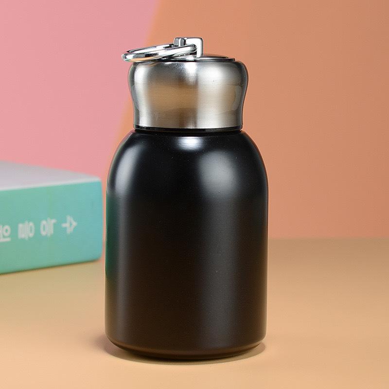 Guofeng Koi Pattern 304 Stainless Steel Thermos Cup Peacock Pattern Portable Lanyard High Value Water Cup Business Gift