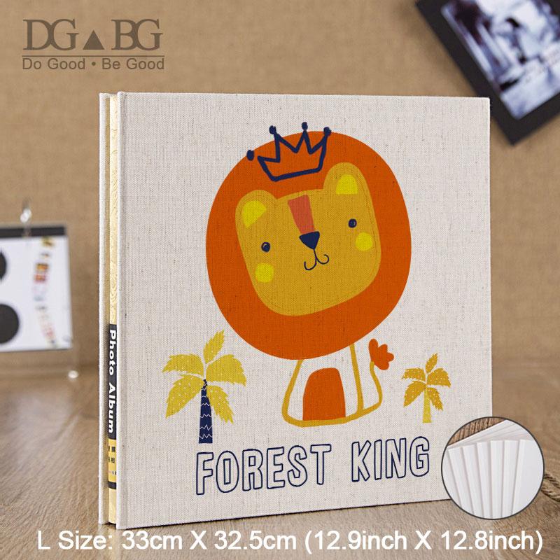 

Photo Album Large Self-Adhesive Glue Free Waterproof Family Albums Linen Cover Hand Made DIY Albums Holds 4X6 5X7 6X8 8X10 Photo