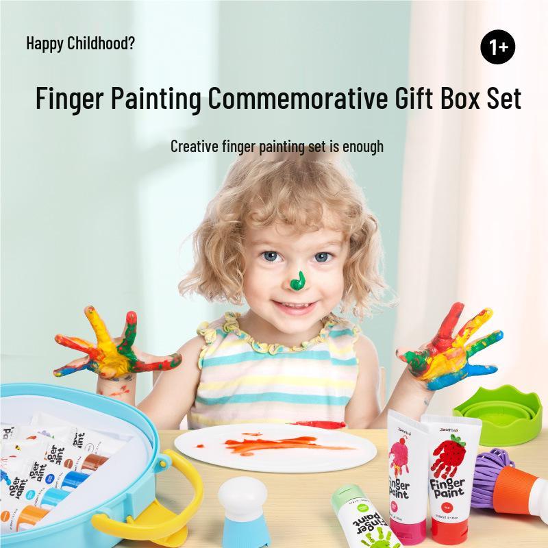 

Meile Tongnian Children s Finger Painting Treasure Box: Art Set for Kids.