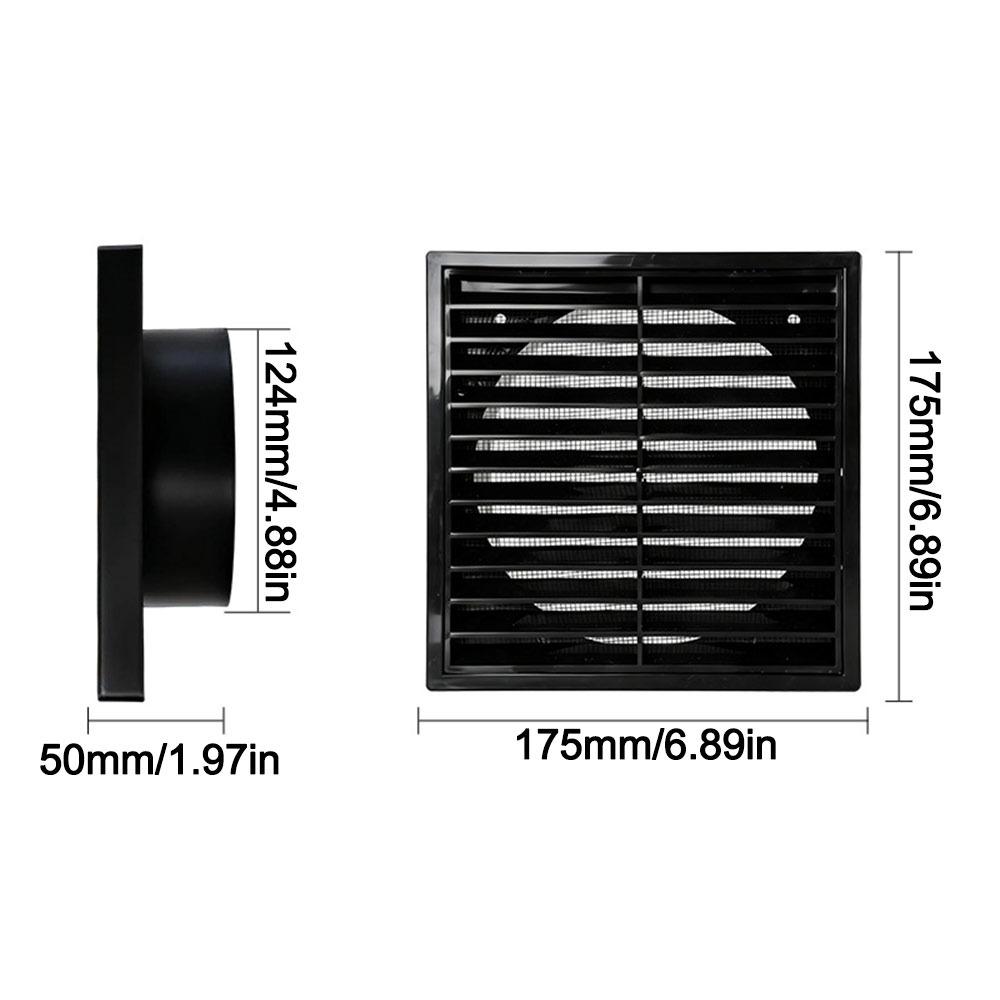 Square Air Vent Grille Cover 4/5/6/8In Duct Vent Cover Ventilation Grille  Ventilation Accessories