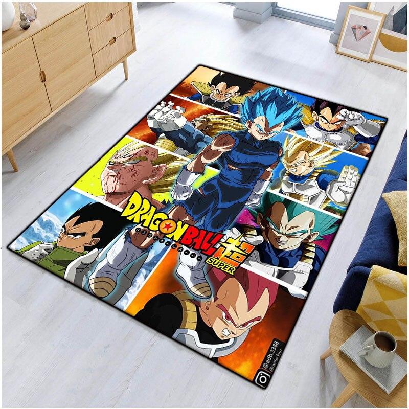 Multi Functional Cartoon Flannel Soft Home Living Room Japanese Cartoon Game Bathroom Kitchen Doormat Anti-skid Carpet.