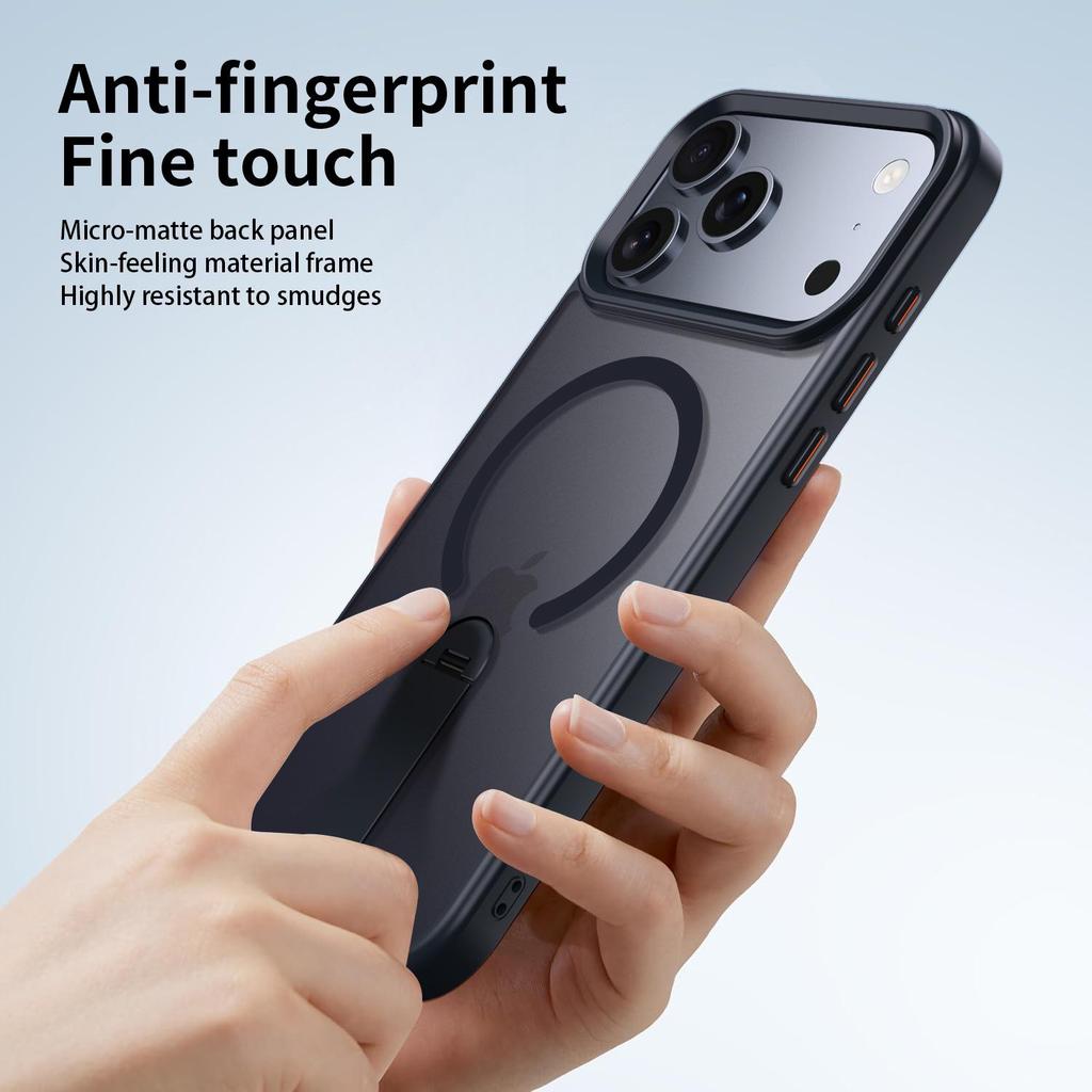 Apple 17 Pro Max Magnetic Stand Wireless Charging Protective Case